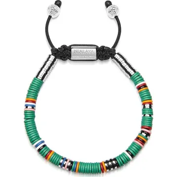 Náramek Náramek Tulum Collection - Green Disc Beads Nialaya MCRS012L