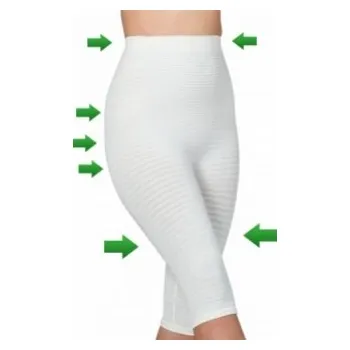 Masážní přístroj SOLUCEL Podkolenní leginy s vysokým pasem Natalia Černá, XL (54/56)