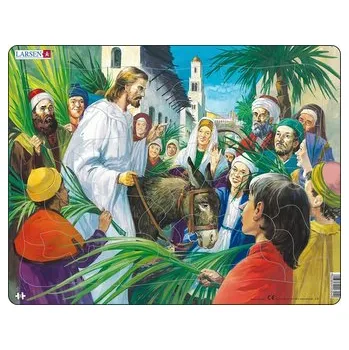 Puzzle MAXI - BIBLE - Ježíš - příchod do Jeruzaléma/33 dílků