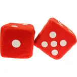Bottari Dadi kostky plyšové červené 8 x 8 cm
