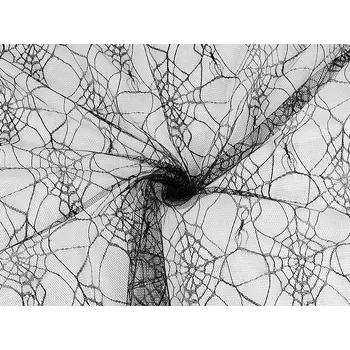 Tyl pavučina, barva 4 černá