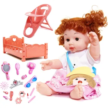 Panenka KIK Panenka Natálka 30 cm s postýlkou a doplňky, KX6230