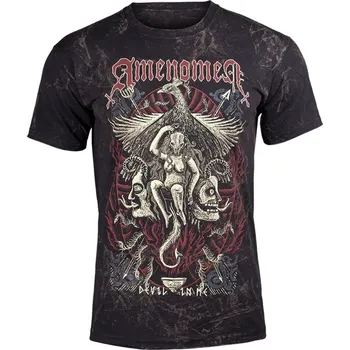 Pánské tričko tričko hardcore pánské - DEVIL IN ME - AMENOMEN - OMEN150KM_ALLBROWN