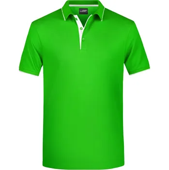 JAMES & NICHOLSON Polokošile MATTEO MAN 240g, různé barvy Velikost XXXL frog/white