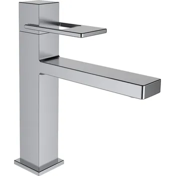 Vodovodní baterie Laufen Quadriga Baterie umyvadlová páková, bez automatické výpusti, kartáčovaná nerez ocel HF901104441000