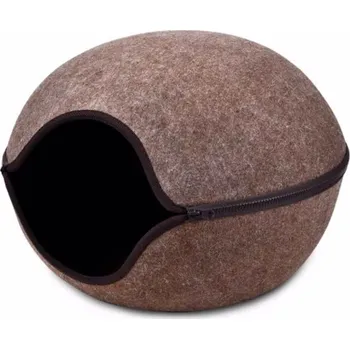 Pelíšek pro psa JUKO Kukaň pelíšek vchod střed hnědá