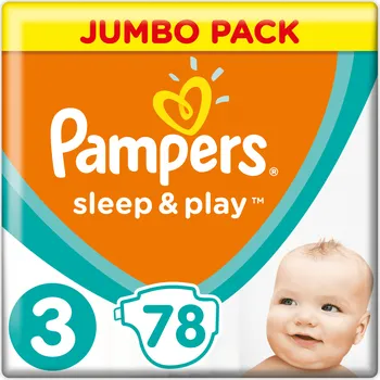 Plena Pampers Sleep & Play Jumbo Pack Midi 78 ks