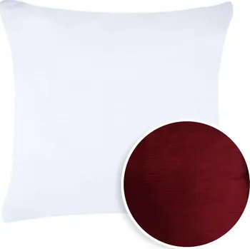 Polštář manšestr 45x45cm bordó (798999)