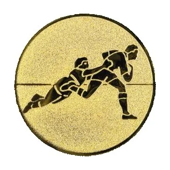 Emblém ragby Barva: zlato, Průměr: 2,5 cm