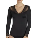 Dámské tričko s dlouhým rukávem 19149 černá - Ysabel Mora černá XL