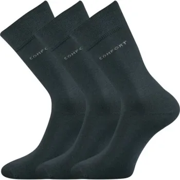 Pánské oblečení Společenské ponožky 3 kusy v balení Lonka Comfort tmavě šedá Velikost: 39-42
