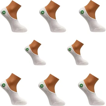 Pánské ponožky ZM Pánské zdravotní bílé ťapky (8 parů v balení ) Barva: Bílá, Velikost: 43-46