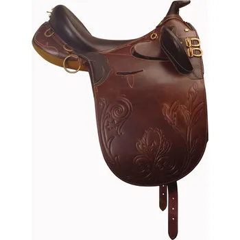 Jezdecké sedlo Australské sedlo LAKOTA HORN Barva: Hnědá, Posedlí: 17,5