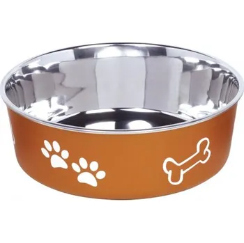 Miska pro psa Nobby Nobby Fusion nerez miska s plast. opláštěním oranžová 500 ml