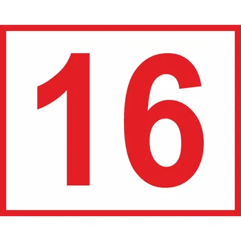 Číslo orientační - 4 plast 5 mm 200 x 160 mm