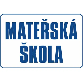 Mateřská škola UV tisk plast 5mm 600 x 400 mm
