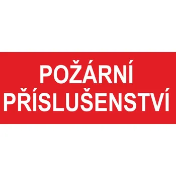 Požární příslušenství samolepící vinylová fólie 210 x 90 mm