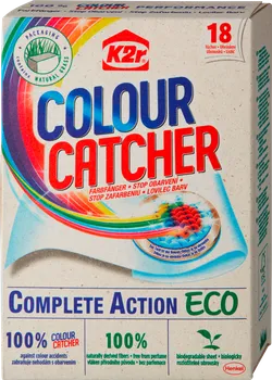 Odstraňovač skvrn K2R Colour Catcher Complete Action Eco ubrousky proti obarvení 18 ks