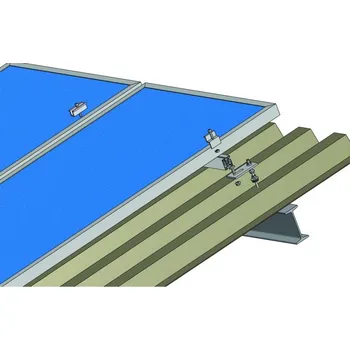 montážní sada pro solární panel Set konstrukce pro 8 panelů 2kW, kotvení pomocí kombi šroubů do kovu (Střešní konstrukce pro solární panely)