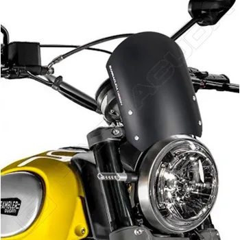 BARRACUDA - Itálie Ducati Scrambler 800 plexi štít Classic Barracuda barva: černá