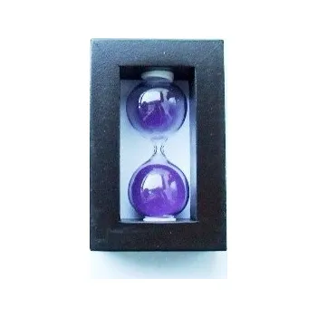 Hodiny Přesýpací hodiny malé barevné Fialová