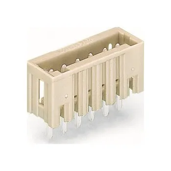Elektronická součástka WAGO Konektor 734-134 s pájecími piny THT Pájecí kontakt 1,0 × 1,0 mm Rovné provedení, šedá 734-134