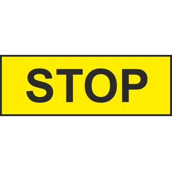 Značení STOP samolepící vinylová fólie 150x50mm-4ks
