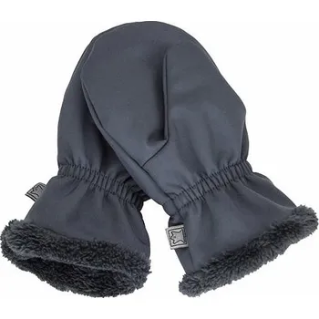 Rukavice Dětské softshellové rukavice s kožíškem FANTOM šedé Barva: šedé, Size: 3