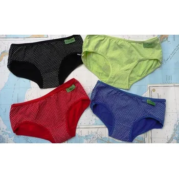 Kalhotky Spodní kalhotky dívčí, bavlna s potiskem, sada 4ks 134-140 ZhuZhu černá/modrá