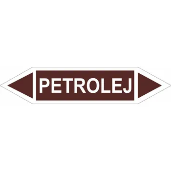 Značení Oboustranná šipka - Petrolej Samolepka PVC 1: arch 5 ks - 240x52mm