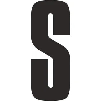 Papír Písmeno na plastu - S plast 3 mm 180x330 mm