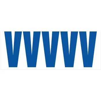 Papír Samolepicí V modrá samolepící vinylová fólie velikost znaku 200 mm