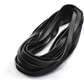 Obojek pro psa Zubíček Plochá kůže - šíře 14 mm Barva: přírodní