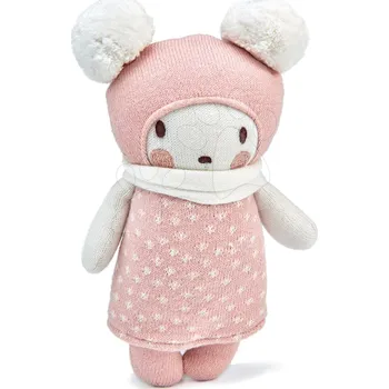 Panenka Panenka pletená bílá Baby Bella Knitted Doll ThreadBear 24 cm z jemné a měkké bavlny v dárkovém balení od 0 měsíců