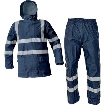 Pláštěnka Červa | CERVA Souprava do deště SIRET HI-VIS - 2XL / modro/černá 240114