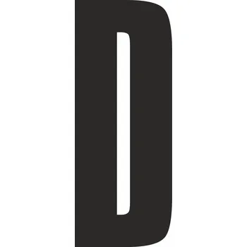 Speciální papír Mag. fólie písmeno D-č/b magnet tisk 0,4 mm 120x220mm