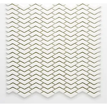 Obklad Skleněná mozaika bílá 10,5x45mm