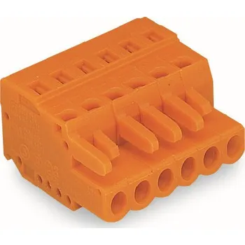 Elektronická součástka WAGO Konektor 231-307/026-000 1vodičový pružinový CAGE CLAMP® 2,5 mm², oranžová 231-307/026-000
