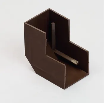 MALPRO Kryt 30x25 úhel vnější hnědý 43025H