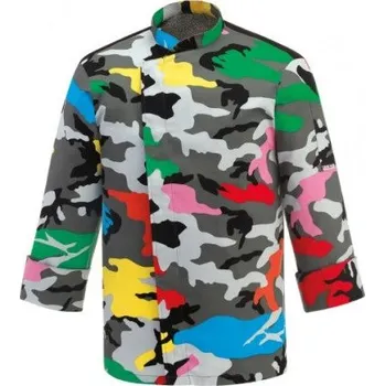 Gastro oděv Kuchařský rondon EGOchef barevný maskáč 100% bavlna - dlouhý rukáv XXXL E-2029149A3XL