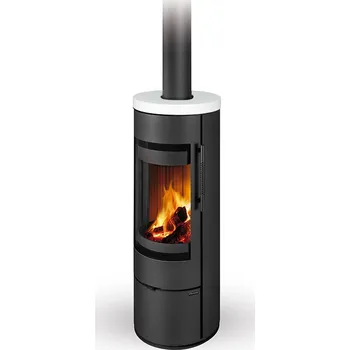 Krbová kamna ROMOTOP LUANCO N01 keramika bílá lesklá 90002 - otáčivé topeniště