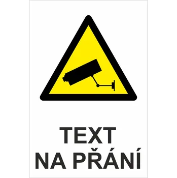Kamerové systémy - Váš text samolepící PVC fólie 300x200 mm