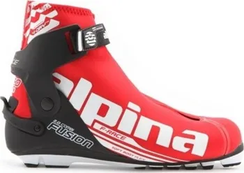 Běžkařské boty Alpina F Combi červené/černé/bílé