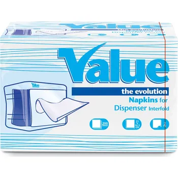 Papírový ubrousek Ubrousky - Gastro, CARIND VALUE, 2V, celuloza, 16,