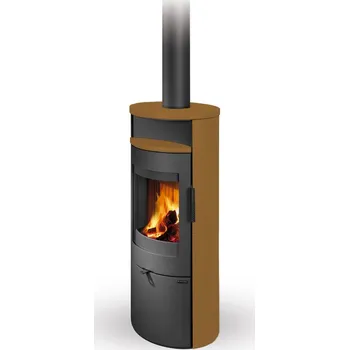 Krbová kamna ROMOTOP LUGO N 01 keramika hnědá srnčí 67300 - krbová kamna