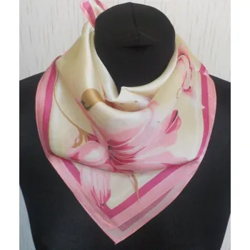 Šátek Malý šátek z hedvábí--Lilie