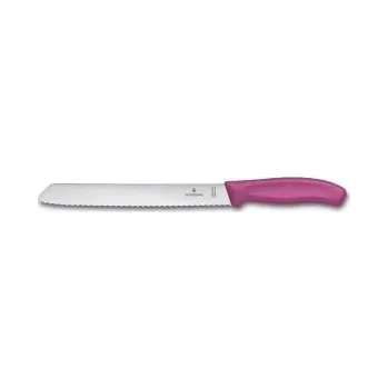 Kuchyňský nůž VICTORINOX VICTORINOX Nůž na chléb / pečivo Polypropylen 21 cm 6.8636.21 růžová 6.8636.21L5B
