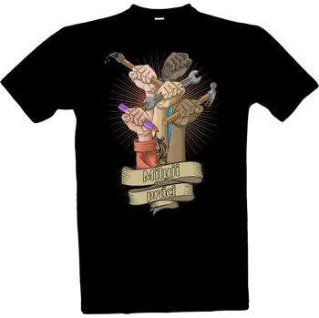 Tričko s potiskem Miluji svojí práci pánské