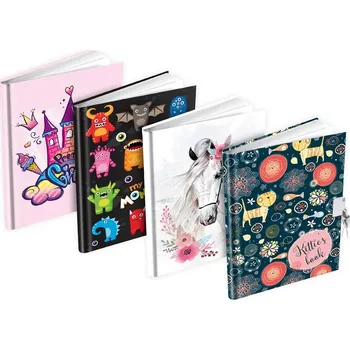 Sešit Památník MFP se zámkem MIX 4 (140x190mm)