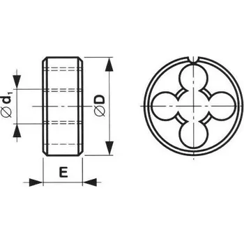Závitořezný nástroj Závitová kruhová čelist M14x1,25 CZ TOOL